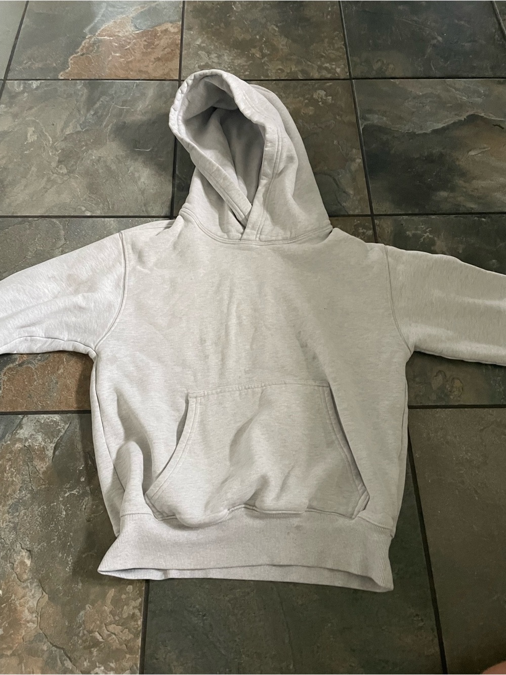 Aritzia Light Gray Crewneck Hoodie
